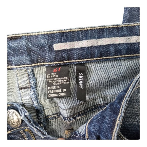 CT143 Buffalo Blue Skinny Ladies Jeans Size 27 - Picture 4 of 5